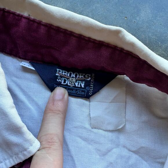 Rare Vintage Brookes And Dunn Western Button Up Shirt - Picture 5 of 8